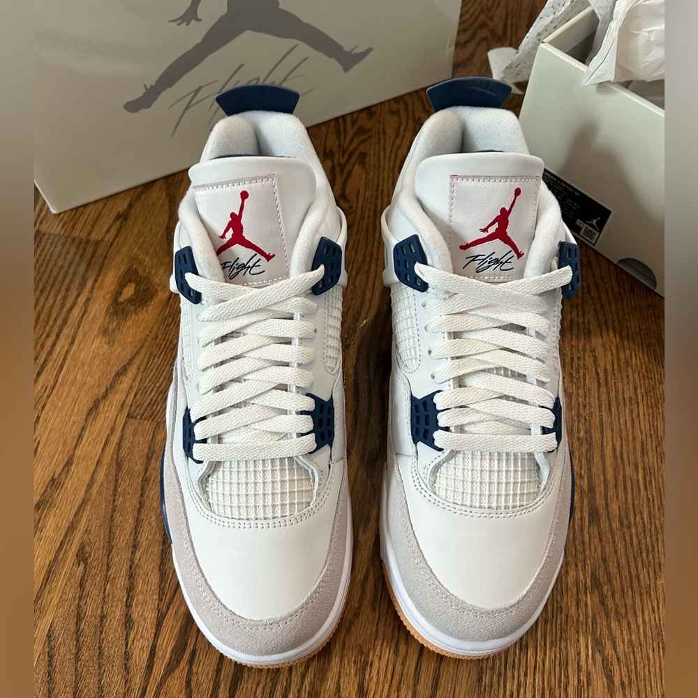 Air Jordan 4 Retro SP White/Navy Men’s Size 8.5